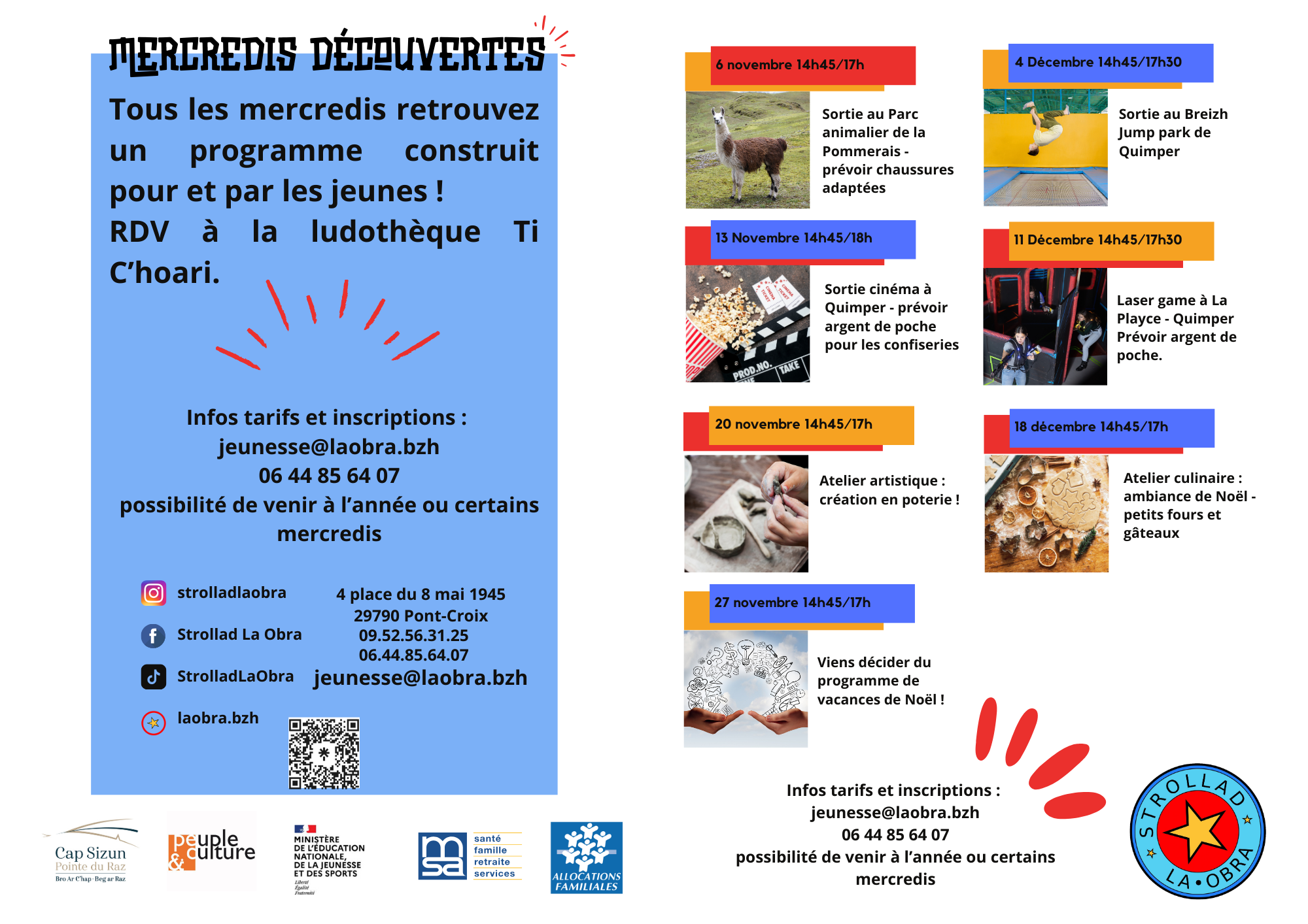 programme les mercredis